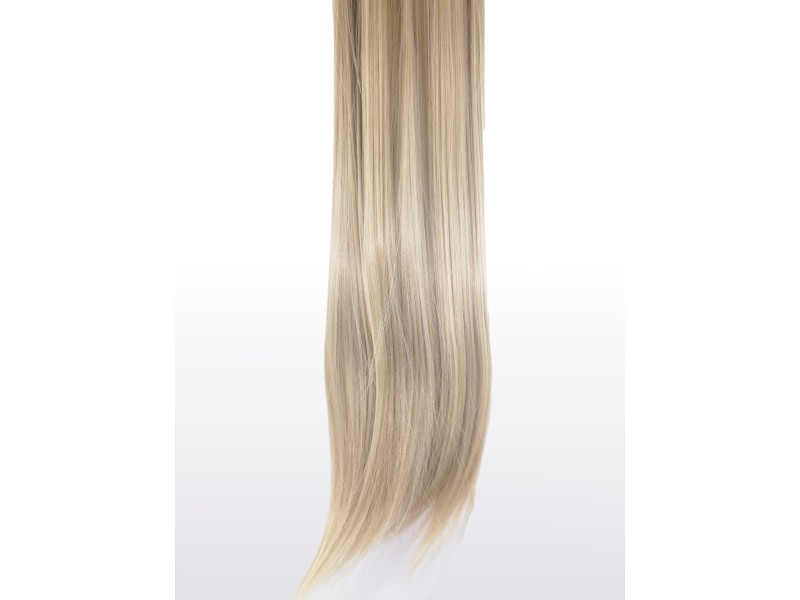 10 Piece Straight Long 55-60cm Full Head Clip-on Hair Extensions XXL - 16M60 Ash Beige Light Blonde Mix Straight