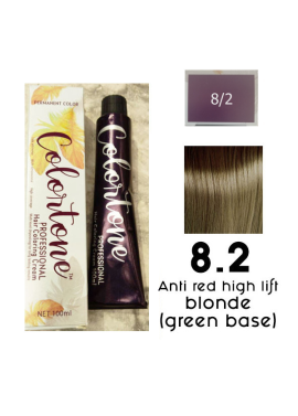 Colortone Professional - 8.2 Anti-red high lift blonde (green base for lifting dark colored hair)