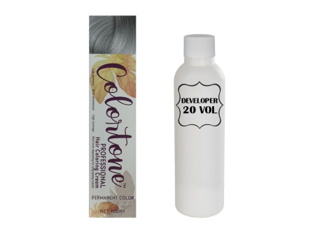 Colortone Professional Hair Dye Toner Tint Coloring Cream - 8.11 Medium grey