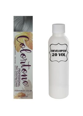 Colortone Professional Hair Dye Toner Tint Coloring Cream - 8.11 Medium grey
