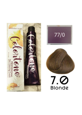 Colortone Professional Hair Dye Tint Double Coverage Coloring Cream - 7.0 Blonde