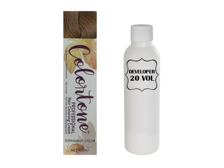 Colortone Professional Hair Dye Tint Double Coverage Coloring Cream - 7.0 Blonde