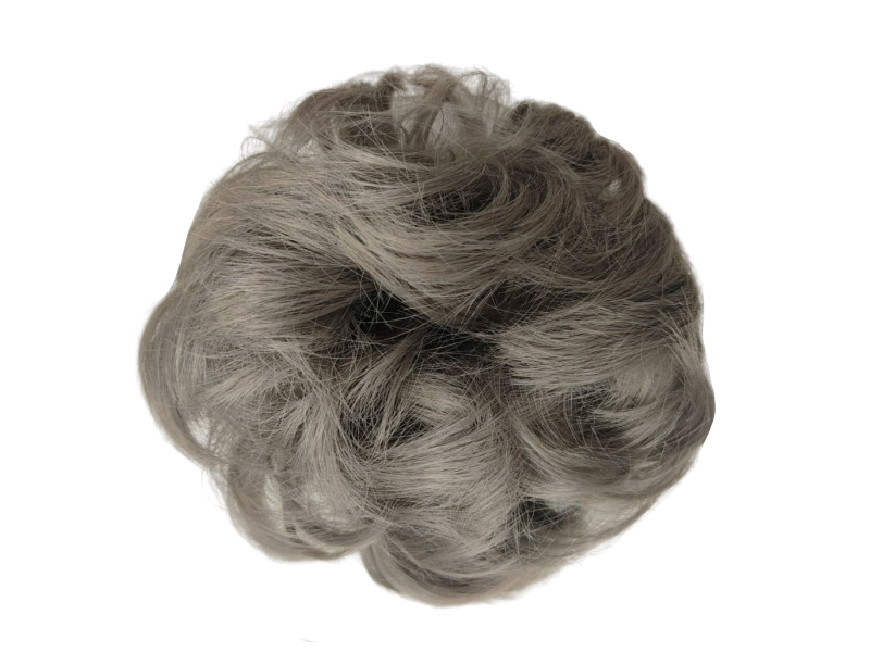 Messy Chignon Scrunchie Hair Bun Pony Updo For Women - Medium Silver Grey (171) Messy Chignon Scrunchie Hair Bun Pony Updo For Women - Medium Silver Grey (171)