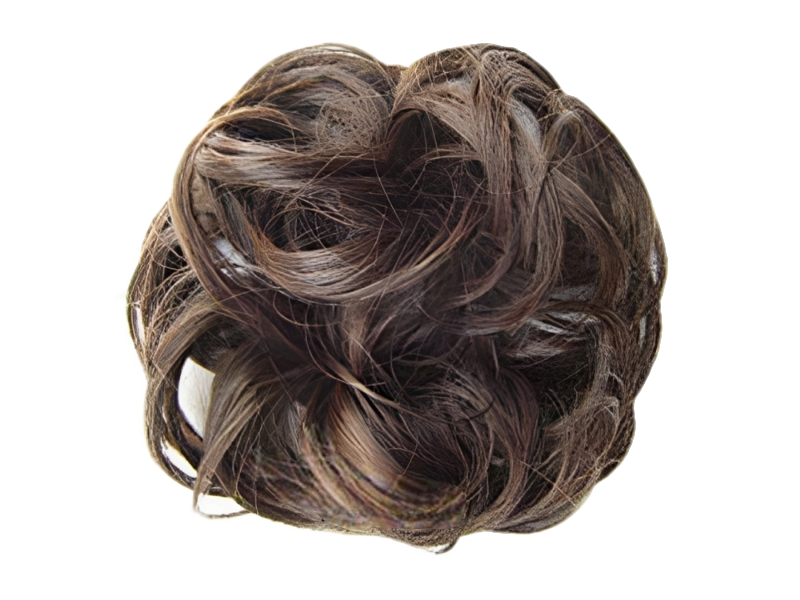 Messy Chignon Scrunchie Hair Bun Pony Updo For Women - Dark Chestnut Mix (2-30) Messy Chignon Scrunchie Hair Bun Pony Updo For Women - Dark Chestnut Mix (2-30)