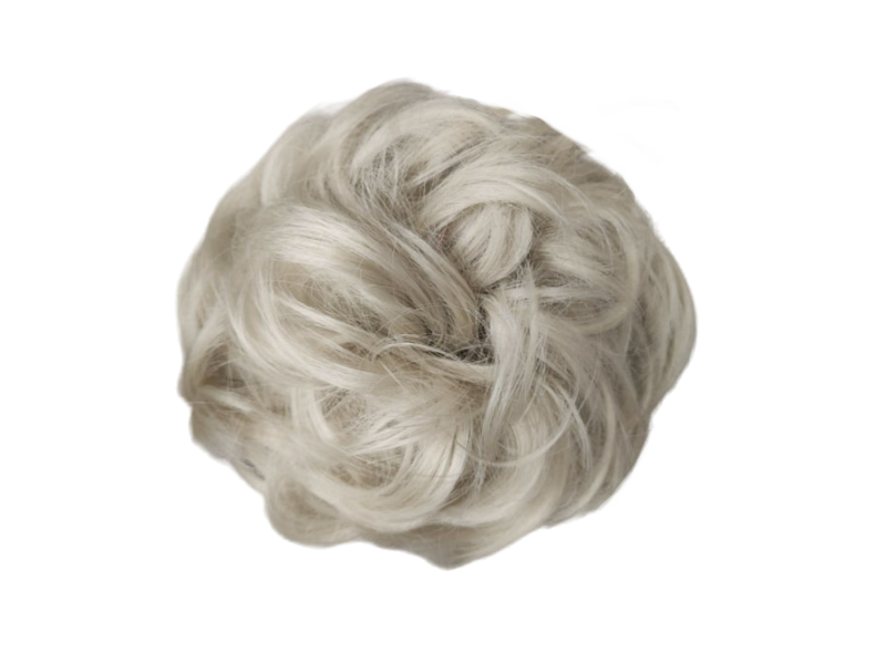 Messy Chignon Scrunchie Hair Bun Pony Updo For Women - 88 Light Pearl Blonde Messy Chignon Scrunchie Hair Bun Pony Updo For Women - 88 Light Pearl Blonde