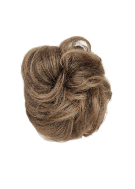 Messy Chignon Scrunchie Hair Bun Pony Updo For Women - T9-27 Darker Beige Brown