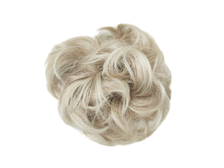 Messy Chignon Scrunchie Hair Bun Pony Updo For Women - 6T88 Latte Blonde Mix