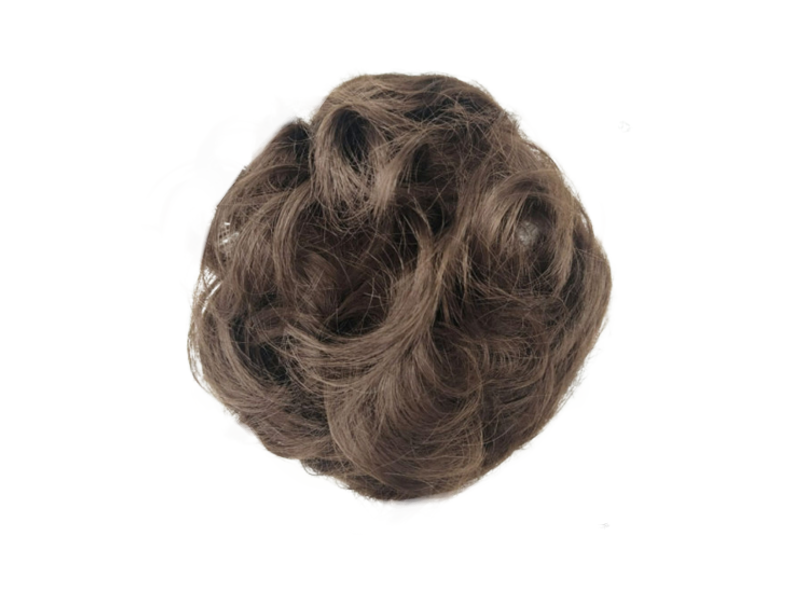 Messy Chignon Scrunchie Hair Bun Pony Updo For Women - 9 Light Beige Brown