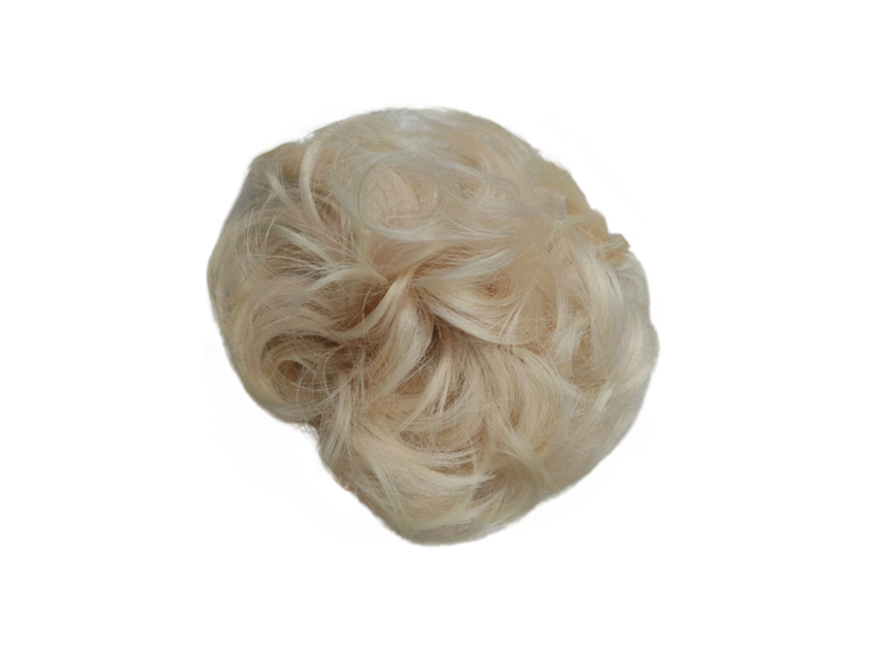 Messy Chignon Scrunchie Hair Bun Pony Updo For Women - T203/613 Darker Pearl Blonde Messy Chignon Scrunchie Hair Bun Pony Updo For Women - T203/613 Darker Pearl Blonde