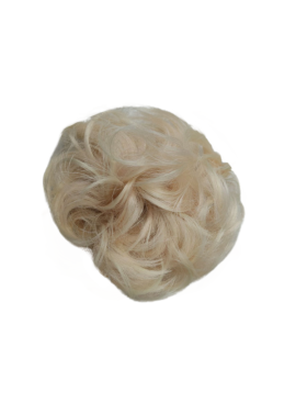 Messy Chignon Scrunchie Hair Bun Pony Updo For Women - T203/613 Darker Pearl Blonde