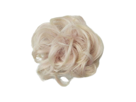 Messy Chignon Scrunchie Hair Bun Pony Updo For Women - T272C-613 Lighter Pearl Blonde