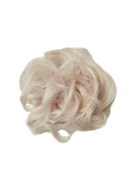 Messy Chignon Scrunchie Hair Bun Pony Updo For Women - T272C-613 Lighter Pearl Blonde