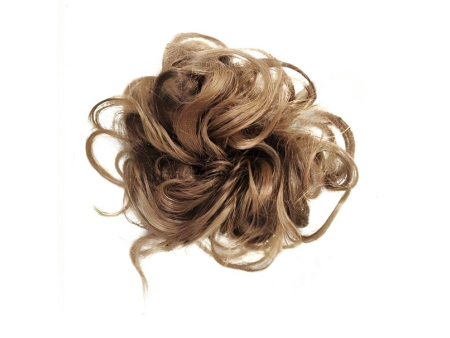 Messy Chignon Scrunchie Hair Bun Pony Updo For Women - 6AT27 Lighter Brown Mix