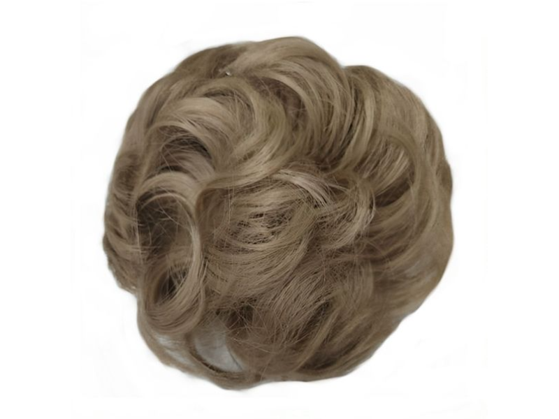 Messy Chignon Scrunchie Hair Bun Pony Updo For Women - 16 Ash Natural Blonde Messy Chignon Scrunchie Hair Bun Pony Updo For Women - 16 Ash Natural Blonde