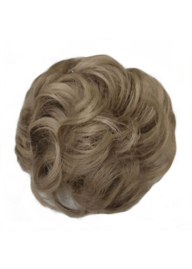 Messy Chignon Scrunchie Hair Bun Pony Updo For Women - 16 Ash Natural Blonde