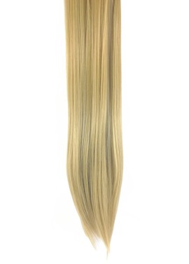 10 Piece Straight Long 55-60cm Full Head Clip-on Hair Extensions XXL - 24H-613 Latte Blonde Mix Straight