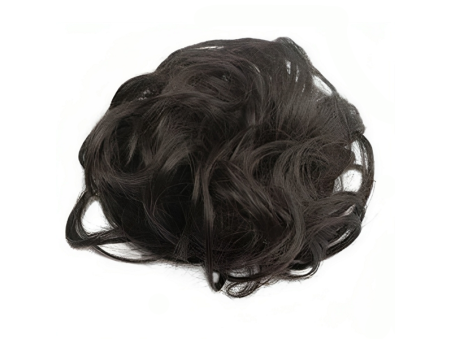 Messy Chignon Scrunchie Hair Bun Pony Updo For Women - Darkest Brown (2)