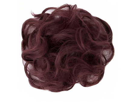 Messy Chignon Scrunchie Hair Bun Pony Updo For Women - Mahogany Brown (33)