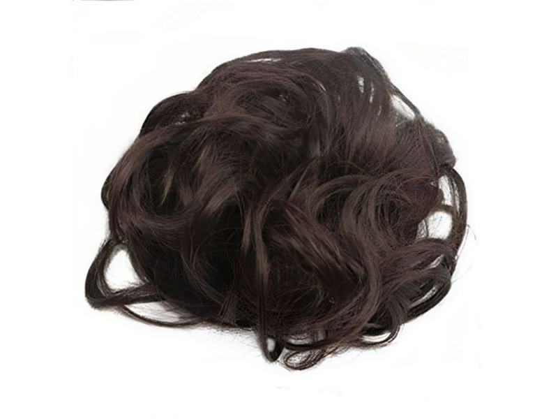 Messy Chignon Scrunchie Hair Bun Pony Updo For Women - Dark Chocolate (4) Messy Chignon Scrunchie Hair Bun Pony Updo For Women - Dark Chocolate (4)