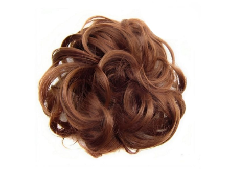 Messy Chignon Scrunchie Hair Bun Pony Updo For Women - Golden Auburn (30)