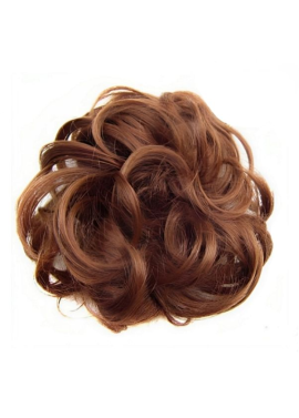 Messy Chignon Scrunchie Hair Bun Pony Updo For Women - Golden Auburn (30)