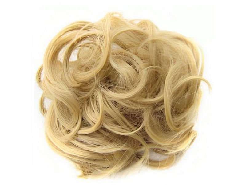 Messy Chignon Scrunchie Hair Bun Pony Updo For Women - Medium Golden Blonde (22) Messy Chignon Scrunchie Hair Bun Pony Updo For Women - Medium Golden Blonde (22)
