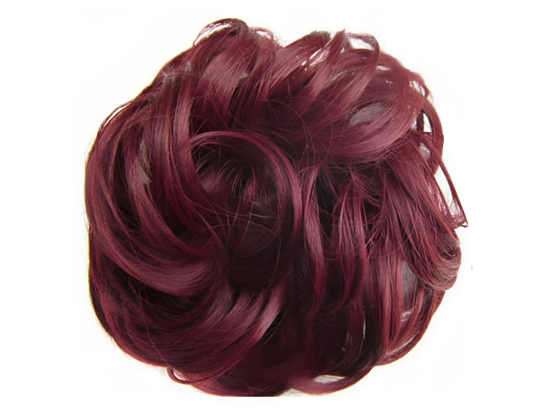 Messy Chignon Scrunchie Hair Bun Pony Updo For Women - Deep Plum (99J) Messy Chignon Scrunchie Hair Bun Pony Updo For Women - Deep Plum (99J)