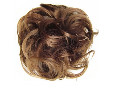 Messy Chignon Scrunchie Hair Bun Pony Updo For Women - Light Brown (12)
