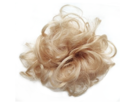 XL 100% Brazilian Remy Human Hair Scrunchie - 22-613 Golden Medium Blonde Mix