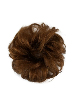 XL 100% Brazilian Remy Human Hair Scrunchie - 30 Aubern Brown