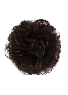 XL 100% Brazilian Remy Human Hair Scrunchie - 4 Chocolate Brown