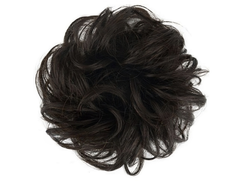 XL 100% Brazilian Remy Human Hair Scrunchie - 2 Dark Brown XL 100% Brazilian Remy Human Hair Scrunchie - 2 Dark Brown