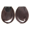 Clip in Bangs Fringe Front One Piece Hair Extensions with Temples - 2-33 Dark Mahogany Brown Mix