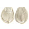 Clip in Bangs Fringe Front One Piece Hair Extensions with Temples - 60 White Blonde