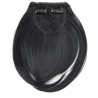 Clip in Bangs Fringe Front One Piece Hair Extensions with Temples - Color 1 Jet black