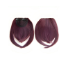Clip in Bangs Fringe Front One Piece Hair Extensions with Temples - Color 99J plum
