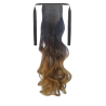 Tie-On Wavy Ombre Ponytail 55cm with Ribbons & Clip - 1-27 Strawberry Blonde