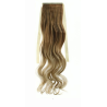 Tie-On Wavy Ombre Ponytail 55cm with Ribbons & Clip - 27T24 Light Blonde Mix