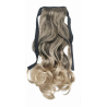 Tie-On Wavy Ombre Ponytail 55cm with Ribbons & Clip - T1b-14 Light Expresso Ombre