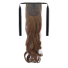 Tie-On Wavy Ponytail 55cm With Ribbons & Clip - 12 Light Golden Brown