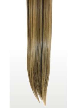 10 Piece Straight Long 55-60cm Full Head Clip-on Hair Extensions XXL - 8BM22 Natural Ash Dark Blonde Mix Straight