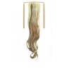 Tie-On Wavy Ponytail 55cm With Ribbons & Clip - 16-613 Blonde Mix