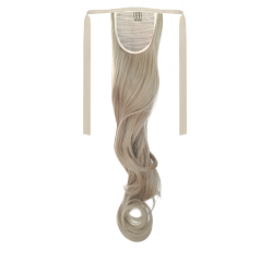 Tie-On Wavy Ponytail 55cm With Ribbons & Clip - 18 Medium Blonde