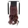 Tie-On Wavy Ponytail 55cm With Ribbons & Clip - 2-33 Mahogany Brown