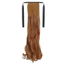 Tie-On Wavy Ponytail 55cm With Ribbons & Clip - 30 Golden Aubern