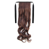Tie-On Wavy Ponytail 55cm With Ribbons & Clip - 33 Light Mahogany Brown