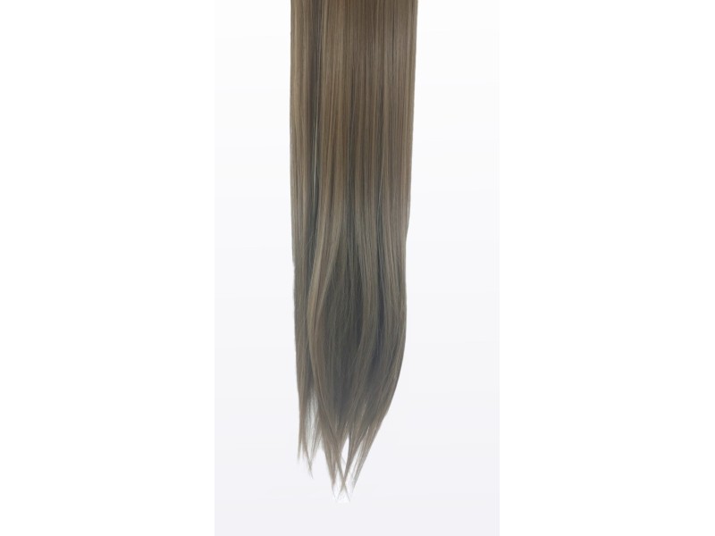 10 Piece Straight Long 55-60cm Full Head Clip-on Hair Extensions XXL - 8BM18B Ash Medium Blonde Mix Straight