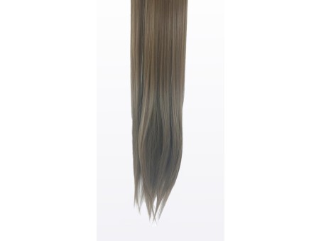 10 Piece Straight Long 55-60cm Full Head Clip-on Hair Extensions XXL - 8BM18B Ash Medium Blonde Mix Straight