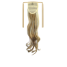 Tie-On Wavy Ponytail 55cm With Ribbons & Clip - 6-613 Brown Blonde Mix