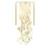 Tie-On Wavy Ponytail 55cm With Ribbons & Clip - 60 White Blonde